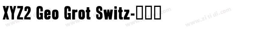 XYZ2 Geo Grot Switz字体转换